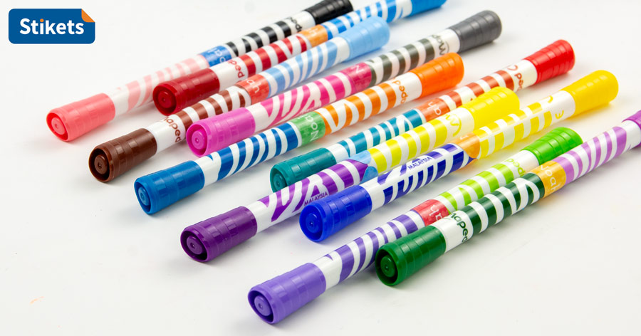 Trousse de 15 stylos feutres color'peps