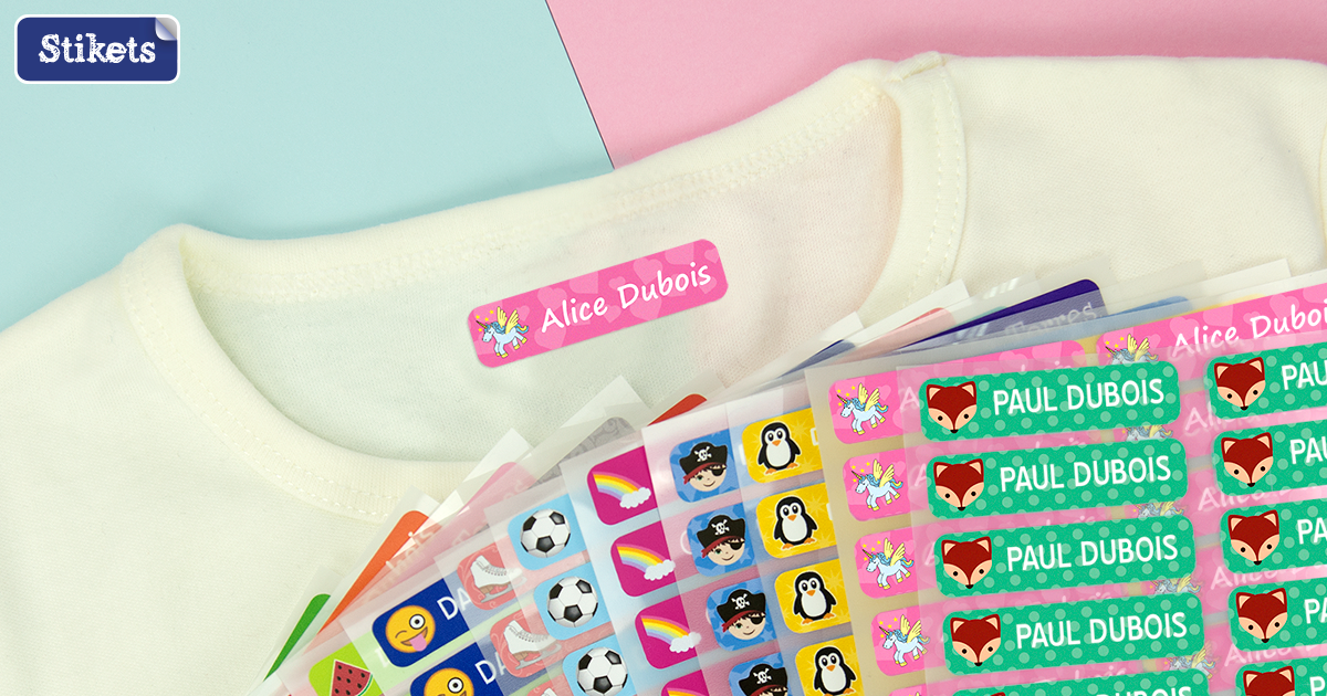 melu kids® Étiquette Vêtement Thermocollante (100 pièces) - Étiquette  vêtement enfant à repasser - Personnalisables et lavables en machine -  Blanc : : Cuisine et Maison