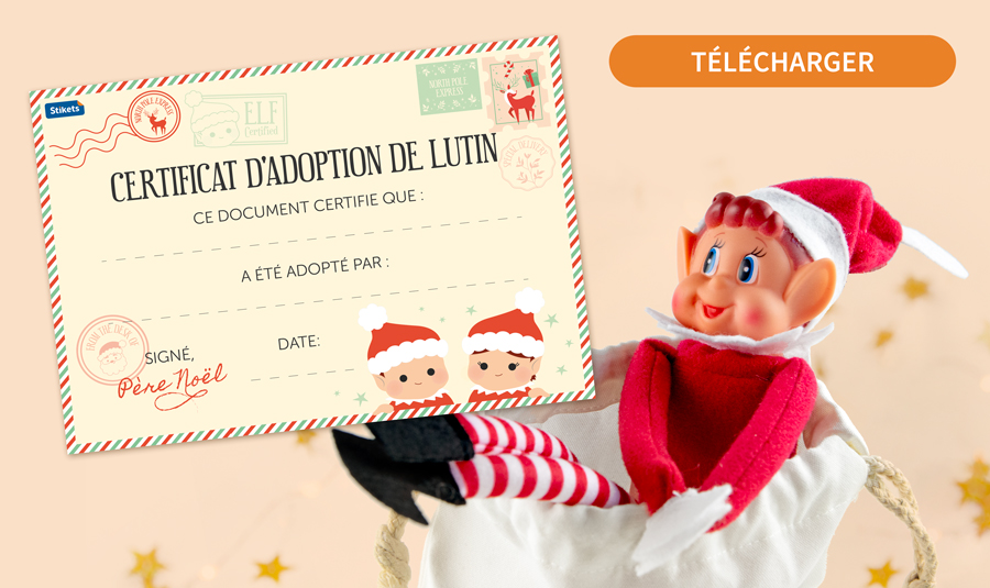 Elf Adoption Certificate. Téléchargement gratuit